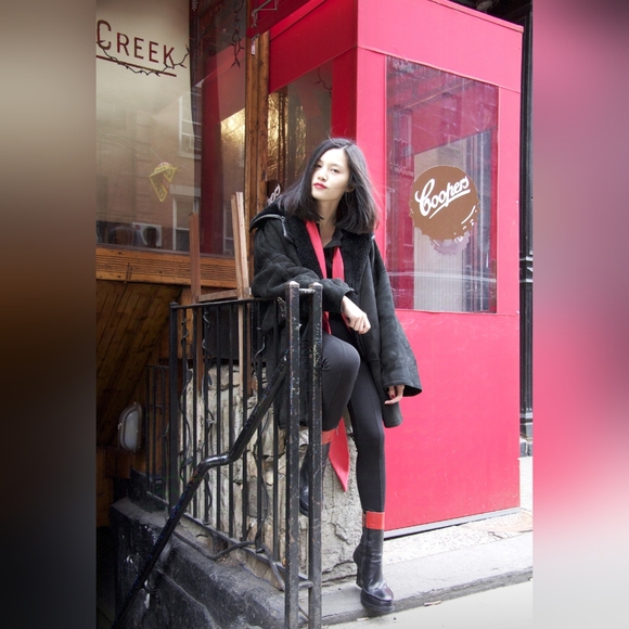 Ann Demeulemeester black slit wedge boots - Picture 9 of 9